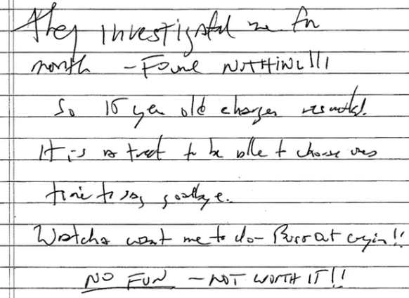 Un potentielle lettre de suicide de Jeffrey Epstein révélée.