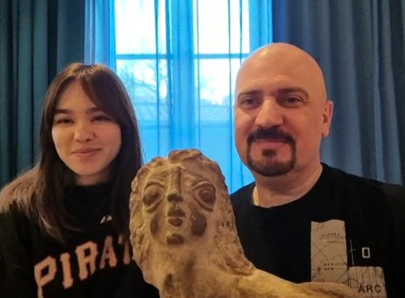 Soraya Akhlaghi et Mehrdad Oskouei, les co-réalisateurs du film «A fox under a pink moon».