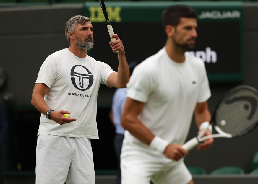 Ivanisevic à l&#039;entraînement avec Dkokovic.