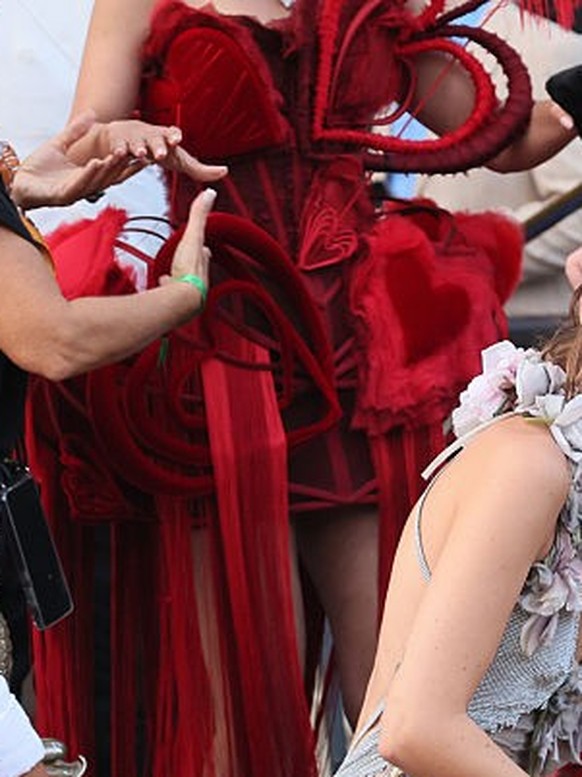 VENICE, ITALY - JUNE 26: Vittoria Ceretti is sighting ahead of Jeff Bezos and Lauren Sanchez Wedding at Hotel Gritti on June 26, 2025 in Venice, Italy. (Photo by Ernesto Ruscio/GC Images)