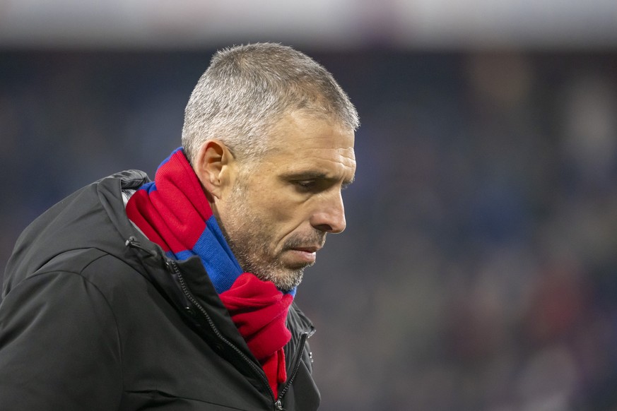 Cheftrainer Fabio Celestini (FCB) im Fussball Meisterschaftsspiel der Regular Season der Swiss Super League zwischen dem FC Basel 1893 und dem FC Lausanne-Sport im Stadion St. Jakob-Park in Basel, am  ...