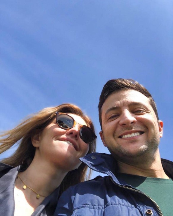 Le couple Zelensky en février 2021.