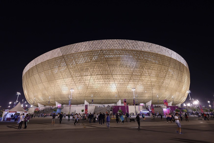 Soccer: FIFA World Cup, WM, Weltmeisterschaft, Fussball Qatar 2022-Argentina vs Croatia Dec 13, 2022 Lusail, Qatar A general view of the exterior of Lusail Stadium before the semifinal match between C ...