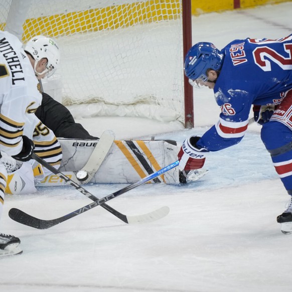 Jimmy Vesey lorsqu&#039;il 関oluait avec les Rangers