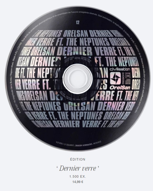 Pour son album Civlisation, Orelsan sort 15 disques différents
