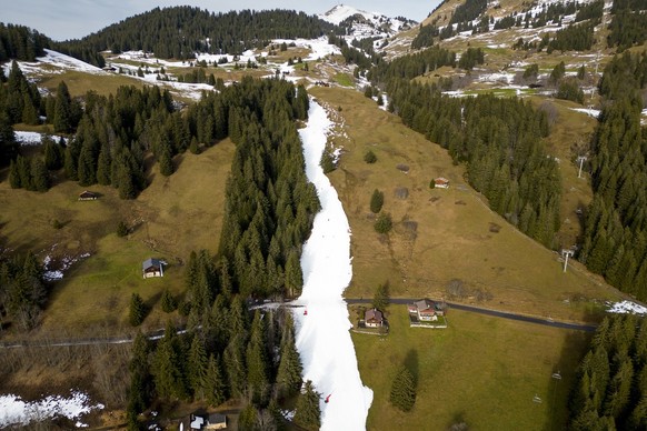 La station de Villars-sur-Ollon (VD), le 31 décembre 2022, à 1600 mètres au-dessus de la mer.