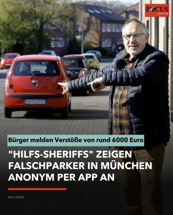 Rentner zeigen auf Dinge