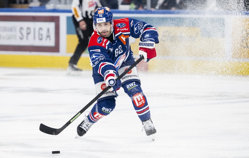 Denis Malgin (ZSC) im ersten Playoff Halbfinal Eishockeyspiel der National League zwischen den ZSC Lions und dem HC Davos, am Samstag, 29. Maerz 2025, in der Swiss Life Arena in Zuerich. (KEYSTONE/Enn ...
