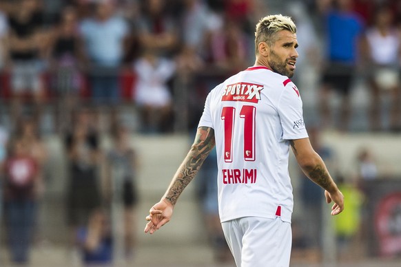 ARCHIVBILD ZUR MELDUNG, DASS SION UND BEHRAMI DEN VERTRAG AUFLOESEN --- Le milieu valaisan Valon Behrami, lors de la rencontre de football de Super League entre le FC Sion et le FC Basel 1893 ce vendr ...
