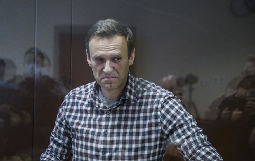 L'opposant Alexeï Navalny pendant son procès.