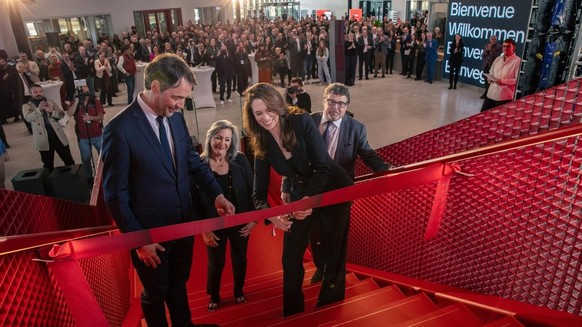 Pascal Crittin, directeur de la RTS et Susanne Wille, directrice générale de la SSR.