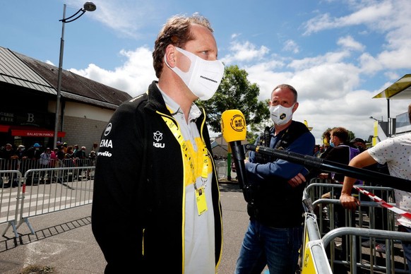 FOUGERES, FRANCE - JUNE 29: Merijn Zeeman of Nederlands Sports director of Team Jumbo-Visma at start during the 108th Tour de France 2021, Stage 4 a 150,4km stage from Redon to Fougères / Press Media  ...