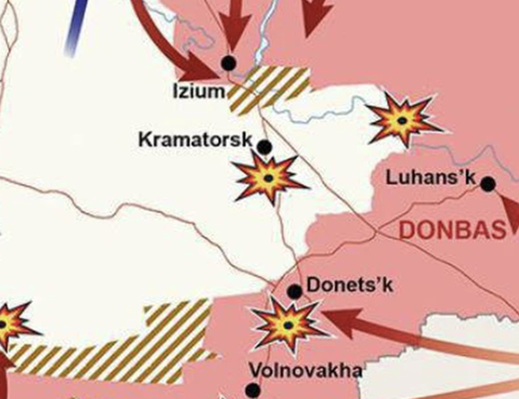 La Russie veut encercler les troupes ukrainiennes à l'est de Kramatorsk.