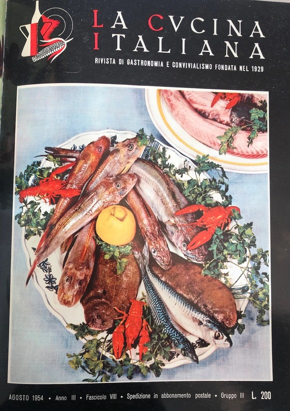 spaghetti alla carbonara 1954 historisch geschichte history food kochen essen pasta italien https://www.lacucinaitaliana.it/gallery/carbonara-storia-ricetta-la-cucina-italiana-1954/#:~:text=La%20coper ...