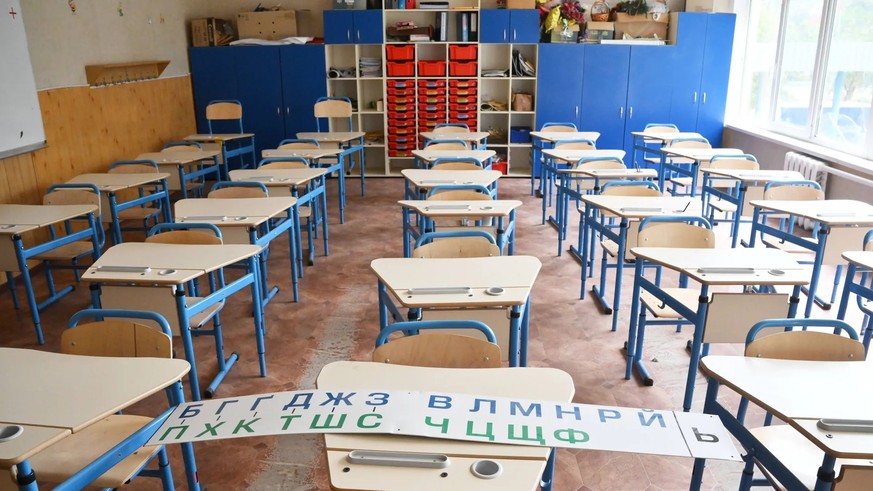 Une école en Russie, où les conditions sont souvent mauvaises.