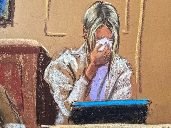 Witness &quot;Mia&quot; testifies in Sean &quot;Diddy&quot; Combs&#039; sex trafficking trial in New York City, New York, U.S., May 29, 2025 in this courtroom sketch. REUTERS/Jane Rosenberg
