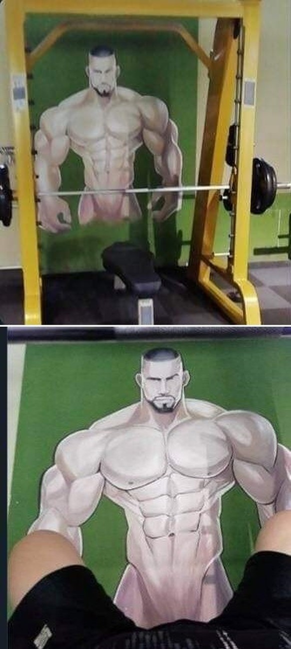 Faildienstag: Wandzeichnung im Gym