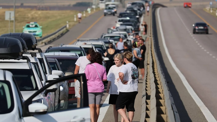 Embouteillage devant le pont de Crimée: les répercussions sont importantes.