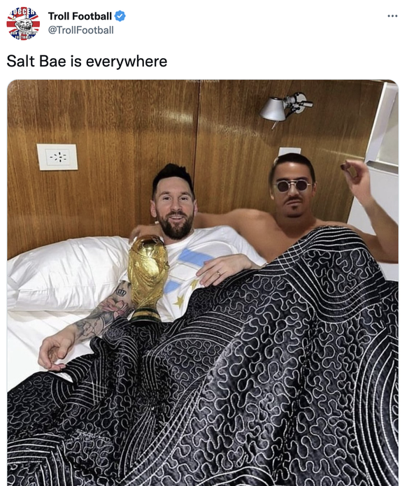 salt bae messi 2022 https://twitter.com/TrollFootball/status/1605496926308167684?ref_src=twsrc%5Etfw%7Ctwcamp%5Etweetembed%7Ctwterm%5E1605496926308167684%7Ctwgr%5E50c3e4247bba6d0db2e1b8d959d9e24c4b823 ...