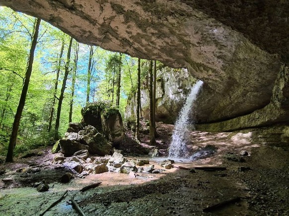 Bief de Vautenaivre höchster Wasserfall Kanton Jura