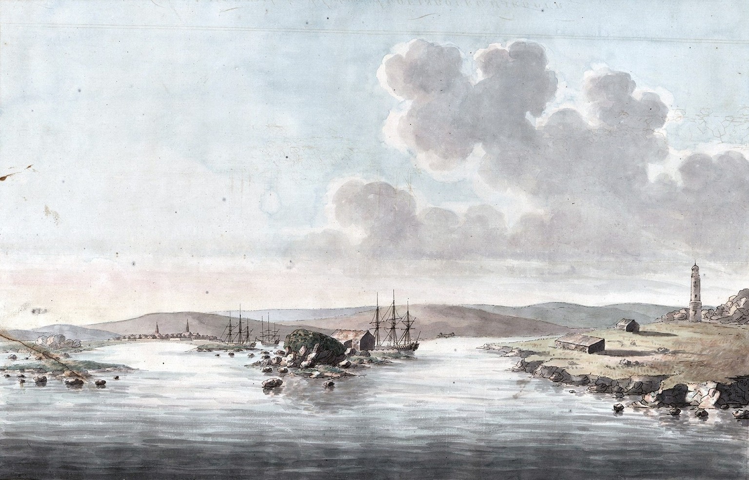 Vue de Louisbourg, en 1778.
https://commons.wikimedia.org/wiki/File:The_Atlantic_Neptune,_published_for_the_use_of_the_Royal_Navy_of_Great_Britain,_LOC_75332517-9.tif