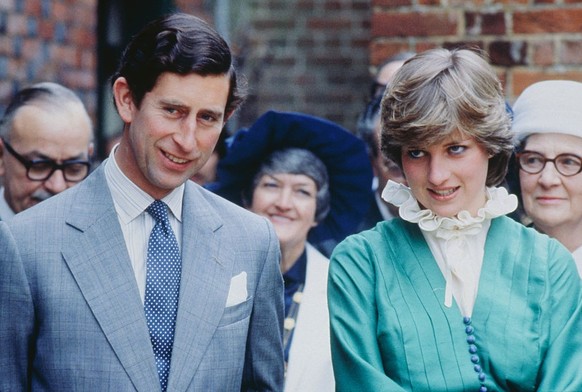 Prince Charles and Lady Diana Spencer opening the Mountbatten Exhibition at Broadlands, the home of the late Lord Louis Mountbatten.