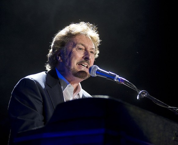 LONDON, UNITED KINGDOM - OCTOBER 6: Rick Davies of prog-rock group Supertramp performing live on stage at the O2 Arena, London, on October 6, 2010. (Photo by Kevin Nixon/Classic Rock Magazine/Future P ...
