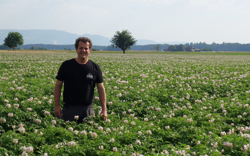 Reportage von den Kartoffelfeldern in Bättenkinden, Berner Emmental, mit Kartoffelbauer Ruedi Fischer.