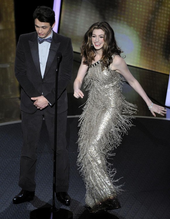 Ils ne savaient pas ce qu'ils faisaient: James Franco et Anne Hathaway lors de la cérémonie des Oscars en 2011.