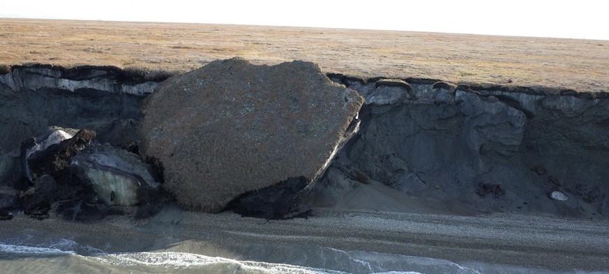 Auftauender Permafrost-Boden på Barter-Island, Alaska https://www.usgs.gov