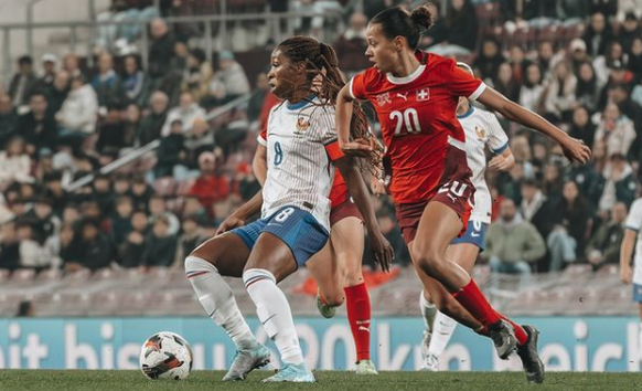 Iman Beney lors de la victoire contre la France, ce mardi à Genève.