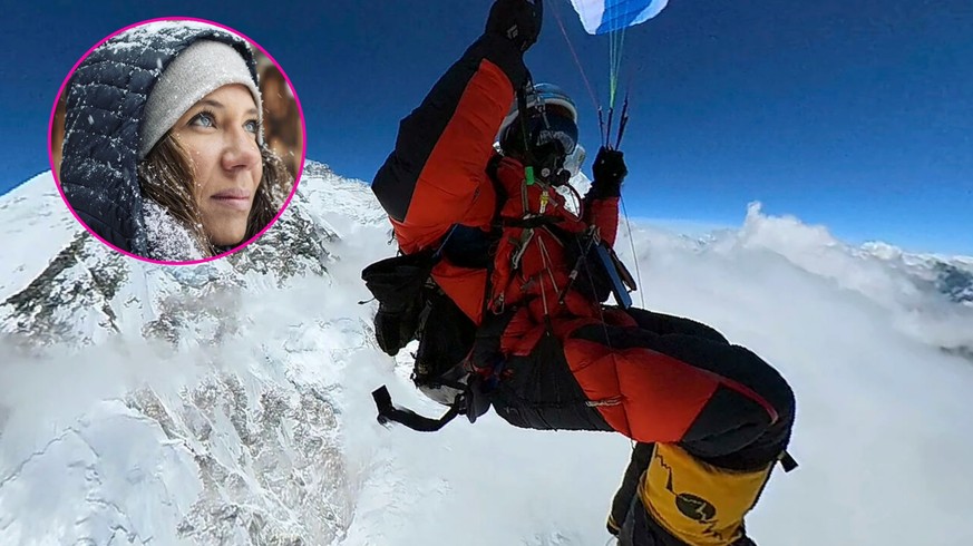 Il est le premier homme à s'élancer légalement de l'Everest, aussi appelé le «toit du monde».