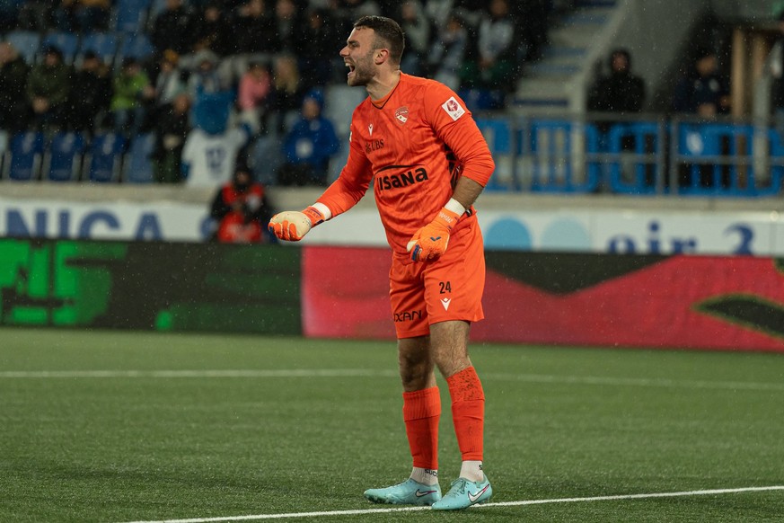 Niklas Steffen 24 Thun during the Brack Super League game between FC Lausanne and FC Thun at Stade de la Tuilière in Lausanne, Switzerland. Carla Botica / SPP PUBLICATIONxNOTxINxBRAxMEX Copyright: xCa ...