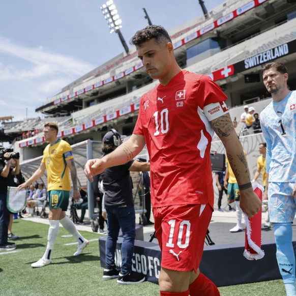 Granit Xhaka n'a pas apprécié la performance de la Suisse contre l'Australie.