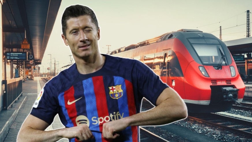 Robert Lewandowski et ses coéquipiers du FC Barcelone ont pris le train jusqu'à Madrid pour affronter Getafe, une première.