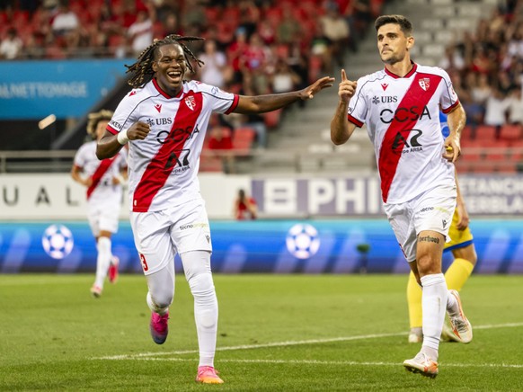 Winsley Boteli (à gauche) a inscrit son 3e but en autant de rencontres disputées cette saison.