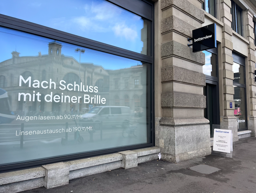 Der Zürcher Filiale der Augenlaser-Klinikkette Betterview.