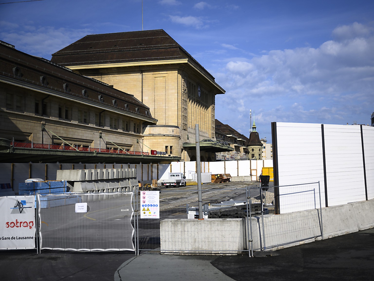 Le chantier de la gare