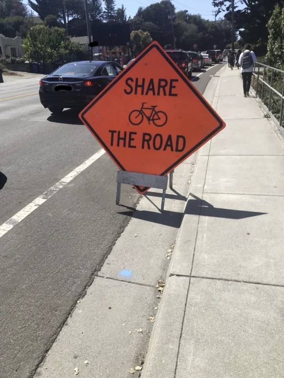 Lustige, verwirrende Schilder