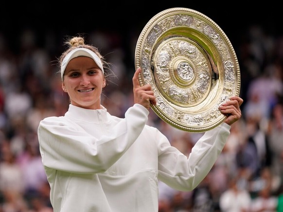 Marketa Vondrousova (ici lors de son sacre à Wimbledon en 2023) a été suspendue pour quatre ans