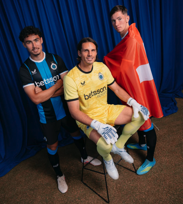 Cheveyo Tsawa, Yann Sommer et Andrej Vasovic (de gauche à droite), les trois Suisses de Bruges.