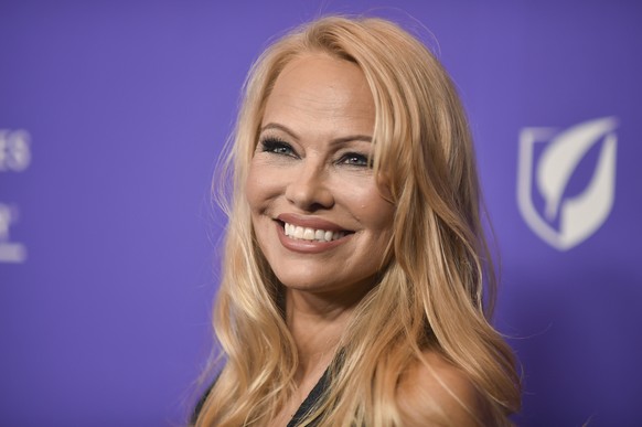 Pamela Anderson arrives at the Los Angeles LGBT Center Gala on Saturday, April 22, 2023, at the Fairmont Century Plaza. (Photo by Richard Shotwell/Invision/AP)
Pamela Anderson