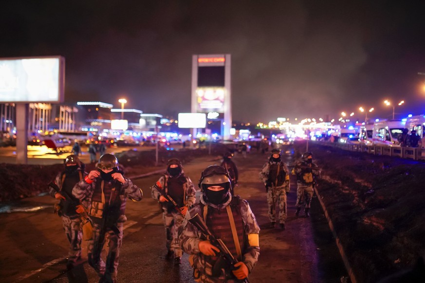 La fusillade a eu lieu au Crocus City Hall, une salle de concert située à Krasnogorsk, une banlieue située juste à la sortie de Moscou.