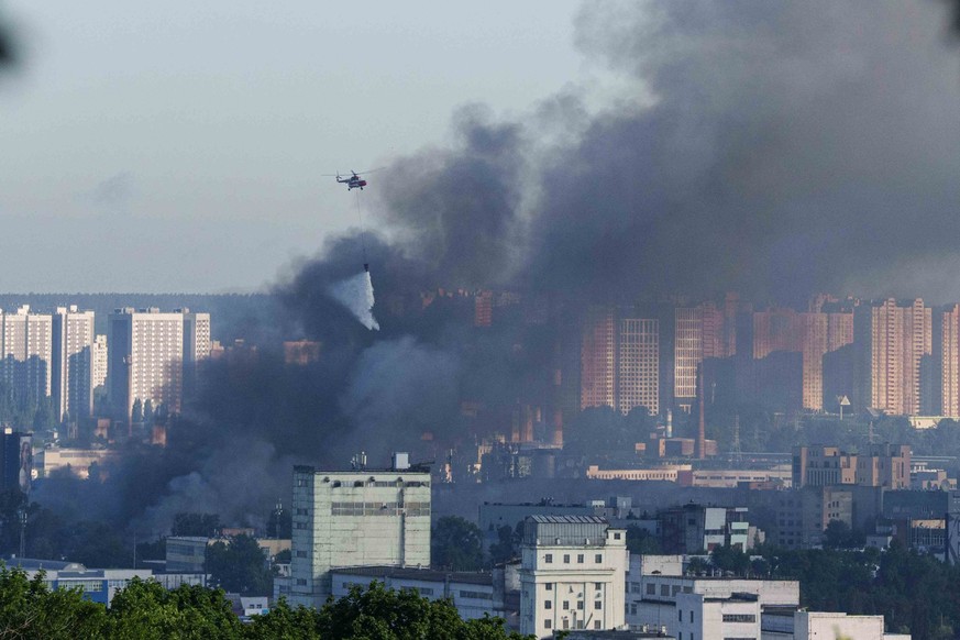 Les attaques de missiles de drones russes continuent de faire de nombreux morts en Ukraine. Ici Kiev, le 15 juin.