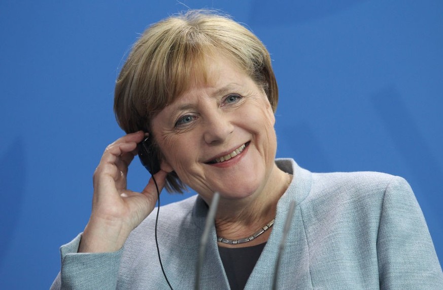 BERLIN, GERMANY - (ARCHIVE): A file photo dates September 15, 2017 shows German Chancellor Angela Merkel gesturing as she listens during a joint press conference held with French Prime Minister Edouar ...