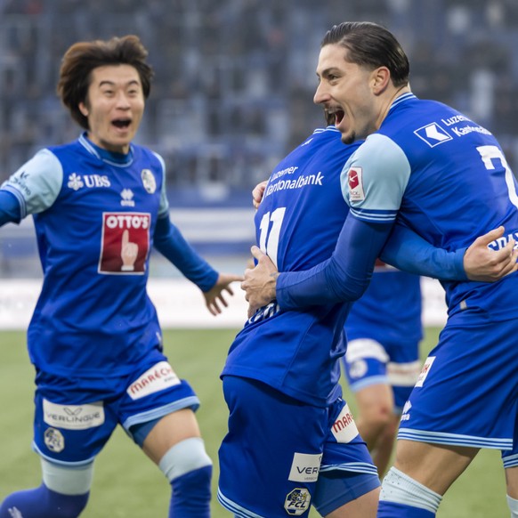Les Lucernois ont pu se congratuler plusieurs fois