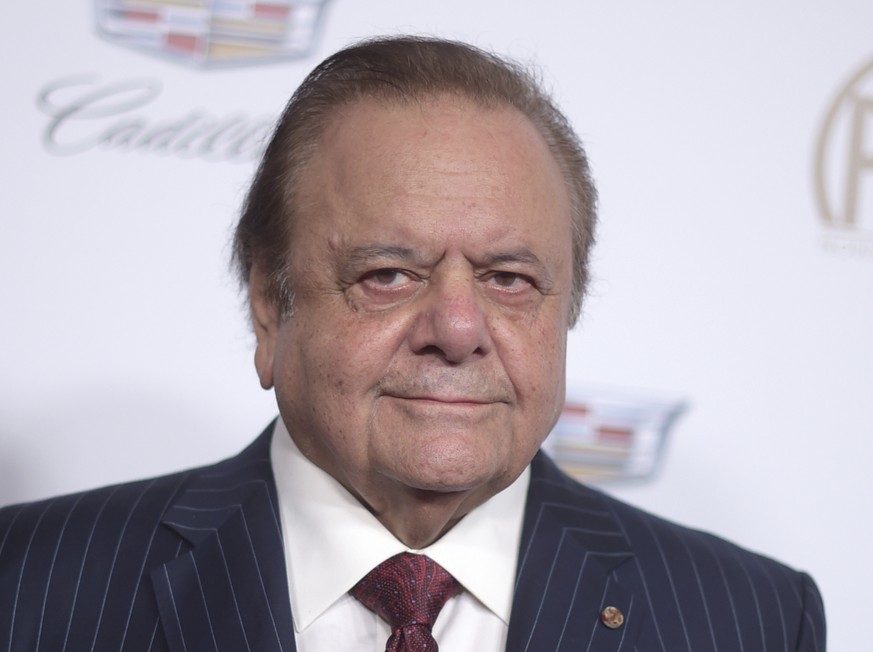 FILE - Paul Sorvino arrives at the 29th annual Producers Guild Awards at the Beverly Hilton on Saturday, Jan. 20, 2018, in Beverly Hills, Calif. Sorvino, an imposing actor who specialized in playing c ...