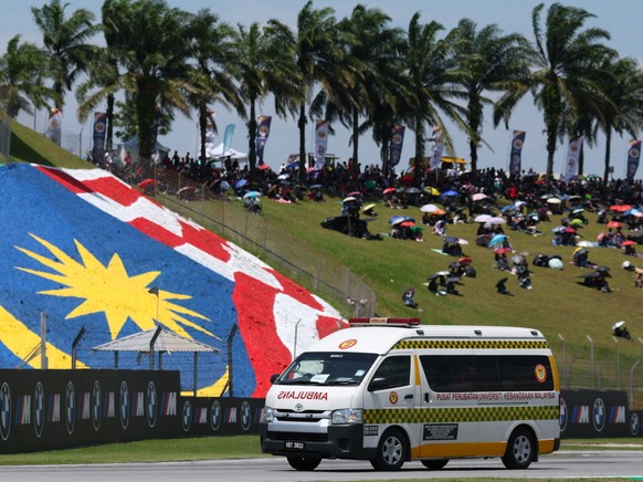 Noah Dettwiler a été évacué vers l&#039;hôpital après un grave accident à Sepang