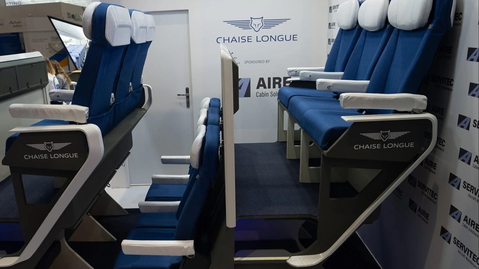 Des sièges d&#039;avion à deux étages