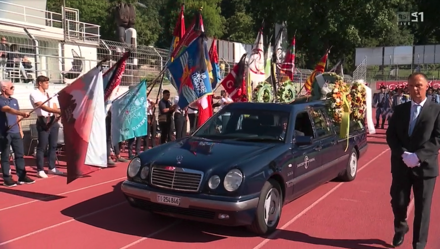 Le dernier hommage au maire de Lugano va avoir lieu dans le stade communal de Cornaredo.